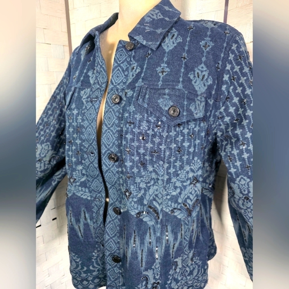 NWT CHICOS Denim Jacket